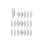 Lot de 20 spots led encastrables extra - plat d205 18w rond blanc avec transfo v - tac vt - 61018 - blanc ...