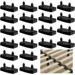 Lot de 20 supports pour sommier � lattes de lit, 55mm embouts lattes pour sommier capuchons lattes plastique ...