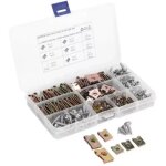 Lot de 200 assortiment de vis et d'�crous cage pour garde - boue de voiture, car�nage spire vitesse clips ...