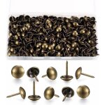 Lot de 200 clous dcoratifs pour tapissier, clous pour meubles en laiton antique avec bote en plastique ...