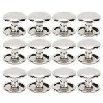 Lot de 200 rivets tubulaires en m�tal � double t�te pour cuir, r�paration, sacs, ceintures, chaussures, ...