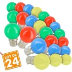 Lot de 24 ampoules led b22 eq 20w guirlande guinguette extrieur