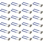 Lot de 24 pinces de fixation � ressort pour spot encastr� gu10 mr16 1, 5 x 60 mm