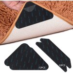 Lot de 24 sous - couches antid�rapantes pour moquette, ruban adh�sif r�utilisable et lavable, sous - ...