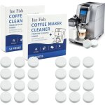 Lot de 24 tablettes de nettoyage ? nettoyage en 3 phases pour machines � caf� automatiques, compatibles ...