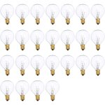 Lot de 25 ampoules g40 de rechange en tungstène g40 7 w 220 - 240 v clair globe ampoule e12 douille ampoules ... Lot de 25 ampoules g40 de rechange en tungstène g40 7 w 220 - 240 v clair globe ampoule e12 douille ampoules ...