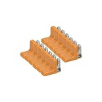 Lot de 25 supports d'tagre en mtal avec cache en plastique pour meubles kolor (aulne) - kotarbau