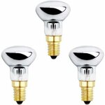 Lot de 3 ampoules � lave e14 r39 25 w, � intensit� variable, blanc chaud 2600 k, 250 lm, petite ampoule ...