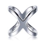 Lot de 3 anneaux d'charpe en forme de x pour femme, lgants, polyvalents, en forme de croix creuse, ...