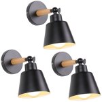 Lot de 3 applique murale d�coration cr�ative minimaliste moderne salon chambre lampe murale en fer forg� ...