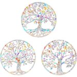 Lot de 3 autocollants de fen�tre pour fen�tre arc - en - ciel, autocollants statiques en plastique, r�utilisab ...