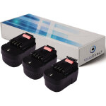 Lot de 3 batteries pour black et decker ps142k perceuse sans fil 3000mah 14. 4v