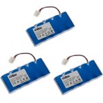 Lot de 3 batteries ni - mh vhbw 3000mah (6v) pour outil compatible avec bosch roll - lift rollfix somfy, ...