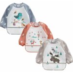 Lot de 3 bavoir etanche  manchs longue tablier d'alimentation de jeu / de peinture bavoir impermable ...