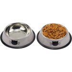 Lot de 3 bols pour chat en acier inoxydable, bols empilables antidrapants pour chat, chaton, chiot, ...