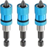 Lot de 3 embouts magn�tiques � changement rapide pour cloison s�che - profondeur de vis r�glable - tige ...