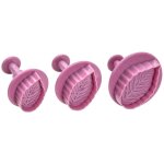 Lot de 3 emporte - pices poussoir motif feuille zenker sweet sensation