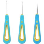 Lot de 3 emporte - pi�ces en silicone - aiguilles � poin�onner - m�che - c�ne de trou rond - perceuse ...