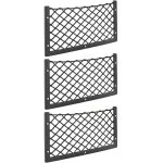Lot de 3 filets de rangement pour voiture - 36 x 18 cm - haute �lasticit�, filet de rangement pour bagages, ...