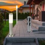 Lampe d'ext�rieur lampadaire avec douilles douilles ext�rieures lampe de pied lampadaire acier inoxydable, ...