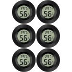 Lot de 3 mini thermom�tres et hygrom�tres num�riques lcd pour bureau, cuisine, cave � cigares, incubateur, ...