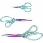 Lot de 3 paires de ciseaux multi - usages en titane avec poignée souple - pour la famille, le bureau ... Lot de 3 paires de ciseaux multi - usages en titane avec poignée souple - pour la famille, le bureau ...
