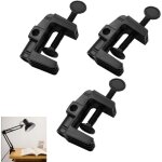 Lot de 3 pinces de rechange pour lampe de bureau, bras oscillant, support de base en plastique non marquant, ...