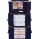 Lot de 3 sac de rangement pour couette en épais non - tissé sac de rangement sous lit pour édredons couverture ... Lot de 3 sac de rangement pour couette en épais non - tissé sac de rangement sous lit pour édredons couverture ...