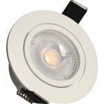 Arlux lighting - lot 3 spots blanc encastrables orientables ruby module 5w 420lm blanc neutre