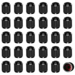 Lot de 30 bouchons valve pneu en plastique, bouchons de pneu avec joint d'tanchit pour suv vlo moto ...