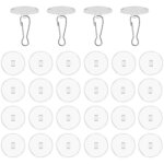 Lot de 30 crochets de plafond transparents autocollants sans per�age, crochets de support de plafond ...