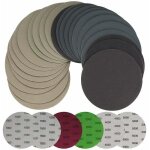 Lot de 30 disques abrasifs ronds secs et humides de 125mm - grain 1000 / 1500 / 2000 / 3000 / 4000 / ...