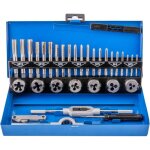 Lot de 32 tarauds et fili�res m�triques en alliage de tungst�ne robuste avec etui de rangement en m�tal ...