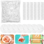 Lot de 350 sacs de conservation avec �lastique en plastique extensible - pour aliments, bols, fruits
