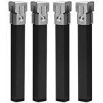 Miroytengo - lot de 4 ou 6 pieds mtalliques carrs avec pince pour sommier tubulaire 30x30 mm, disponibles ...
