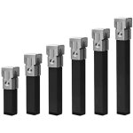 Lot de 4 ou 6 pieds mtalliques carrs avec pince pour sommier tubulaire 30x30 mm, disponibles en diffrentes ...