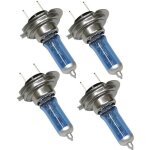 Lot de 4 ampoules h7 12v 55w  effet xnon 5500k