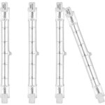 Lot de 4 ampoules halog�nes r7s eco 118 mm 400 w 230 v 3100 lm blanc chaud 2700 k j