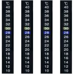 Lot de 4 autocollants de temprature de l'eau autocollants, thermomtre numrique d'aquarium, convient ...