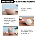 Lot de 4 bols  crales en paille de bl, saladier, bol  crales, bol  dessert, bol  collation, ...