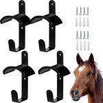 Lot de 4 bridons pour cheval, support de selle pour cheval avec rev�tement anti - rouille, crochet pour ...