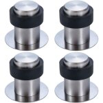 Ccykxa - lot de 4 butoir de porte adhsif au sol 4. 5 cm en acier inox arrt de porte bute porte