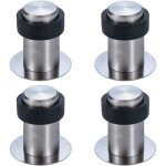 Ccykxa - lot de 4 butoir de porte adhsif au sol 6 cm, en acier inox arrt de porte bute porte