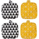 Lot de 4 cache - pots en coton, 18 x 18 cm, cache - pots de cuisine, pour la cuisine et la ptisserie ...