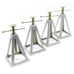 Bigb - lot de 4 chandelles aluminium pour caravane / remorque