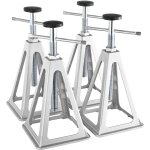 Lot de 4 chandelles de stabilisation pour caravane stabilisateur pour camping - car charge 2, 72 t chacun ...