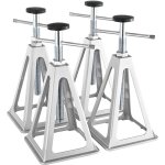 Lot de 4 chandelles de stabilisation pour caravane stabilisateur pour camping - car charge 2, 72 t chacun ...