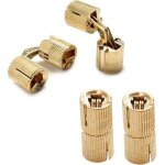 Lot de 4 charni�res cylindriques charni�re invisible laiton tonneau charniere charni�re invisible cylindrique ...