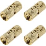 Lot de 4 charni�res invisibles en laiton de 10 mm pour bo�tes � bijoux, tables pliantes, portes d'armoires ...