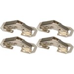 Kotarbau - lot de 4 charnires  visser avec ressort 75 mm montage sans perage de pot pour portes de ...